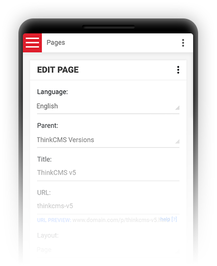 Custom content management system on a mobile phone